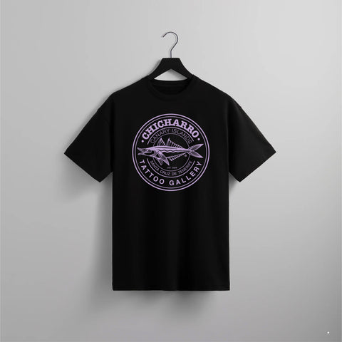 Camiseta Negra/Violeta