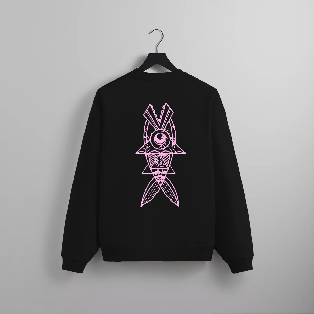 Suéter Fish Negro/Rosa