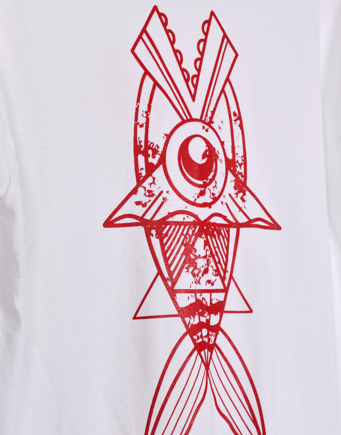 Camiseta Fish Blanca/Roja